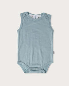 Babu Merino Singlet Bodysuit Gum Drop