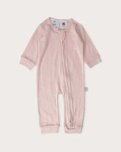 Sleepwear: Babu Merino All in One Footless Chalk Pink