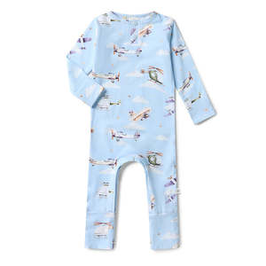 Snuggle Hunny Kids Taking Flight Organic Growsuit