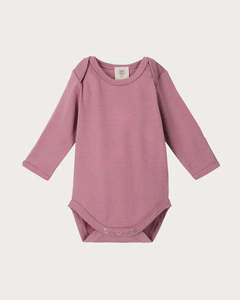 Babu Merino Bodysuit Long Sleeve Blossom