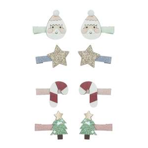 Hair: Mimi & Lula Santa Mini Clips Christmas