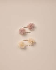 Accessories: Noralee Pom Pom Pins Champagne + Rose
