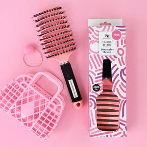 No Nasties Detangler Hair Brush Pink