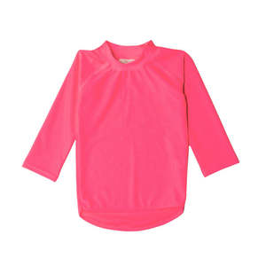 Nestling Swim Rash Vest Neon Pink