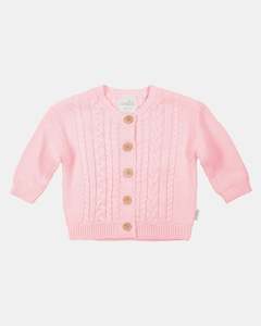 Jumpers: Toshi Organic Cardigan Yummy Misty Rose