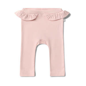 Bottoms: Snuggle Hunny Kids Baby Pink Pants with Frill