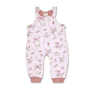 Wear: Snuggle Hunny Kids Alice's Tea Party Organic Snuggle Overalls