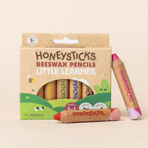 Honeysticks Magic 3-in-1 Beeswax Pencils Little Learners 7pk