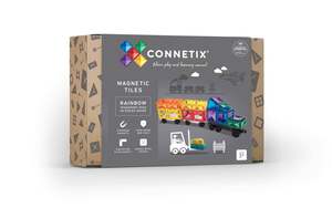 Play: Connetix Tiles Rainbow Transport Pack 50pc