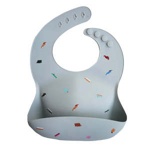 Mushie Silicone Baby Bib Retro Cars