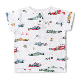 Baby: Snuggle Hunny Kids Little Racer Short Sleeve Top