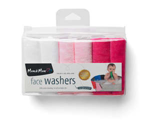 Mum2Mum Face Washers (Pack of 6) GIRL