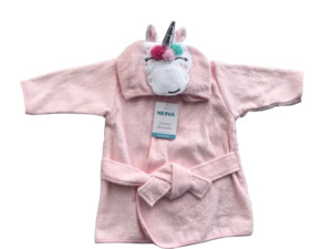 Towels Face Cloths: Neeva Baby Bath Robe PINK UNICORN