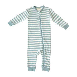 *BUY 1 GET 1 FREE* Woolbabe Merino/Organic Cotton PJ Suit - TIDE
