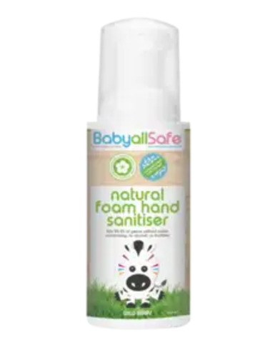 Cleaning Sanitising: BabyallSafe Natural Hand Sanitiser 50ml