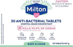 Cleaning Sanitising: Milton Antibacterial Tablets - Pack of 30