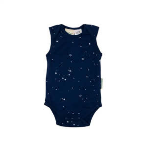 *BUY 1 GET 1 FREE* Woolbabe Merino/Organic Cotton Singletsuit - Tekapo Stars