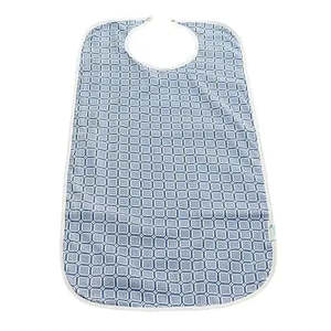 Adult Care Hygiene: Brolly Sheets Waterproof Adult Bib - Large - Blue Squares