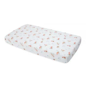 Little Unicorn Cotton Muslin Cot Sheet - Fox