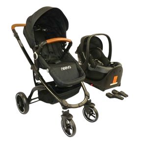 Baby Show: Neeva Carina Stroller* & Neeva I-Size Infant Capsule-Beige Trim (NBG1) Bundle