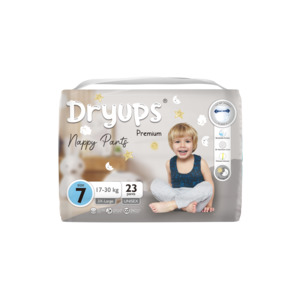 Easter Sale: Dryups Premium Nappy Pants Unisex Size 7 3X-Large (17-30kg) 4-7 Years