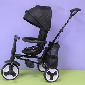 Easter Sale: BOLT Foldable Push Tricycle - Black
