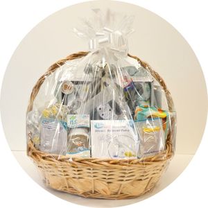 Baby Shower Gift Basket - White **(Mt Wellington Store Only Special)**