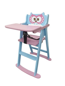 Kapai Wooden Highchair OWL **(Mt Wellington Store Only Special)**