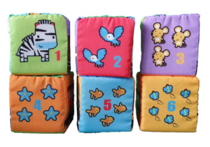 Jollybaby: Jollybaby - Soft Blocks -  Number - Pack of 6