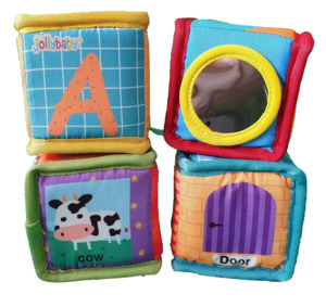 Jollybaby: Jollybaby - Soft Blocks Alphabets - Pack of 4