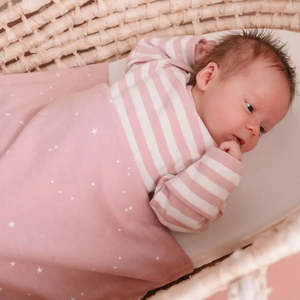 All Woolbabe: *BUY 1 GET 1 FREE* Woolbabe Merino/Organic Cotton swaddle/blanket STARS