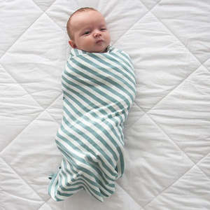 Woolbabe Swaddles Blankets: *BUY 1 GET 1 FREE* Woolbabe Merino/Organic Cotton swaddle/blanket STRIPES