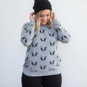 Milkbar Harvey Frenchie Sweater | Grey MEDIUM (12-14) *CLEARANCE*
