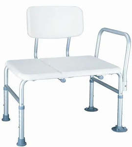 Bathroom Aid: Transfer Bath Bench with Back