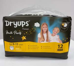 Dryups Premium Youth Disposable Pants Unisex (8-15Years 27-57Kg ) Pack of 12 Pants