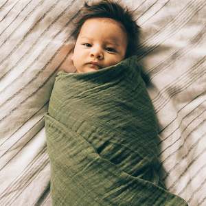 Swaddles And Wraps: Little Unicorn Single COTTON Muslin Swaddle *CLEARANCE*
