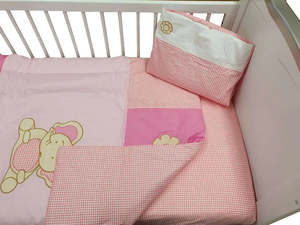 Auckalnd Baby Show 23: Sleep Tight Cot Bedding Set PINK ELEPHANT (31)