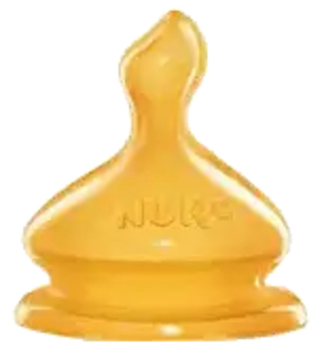 NUK First Choice WIDE NECK Anti-Colic Teats LATEX - Pack of 2