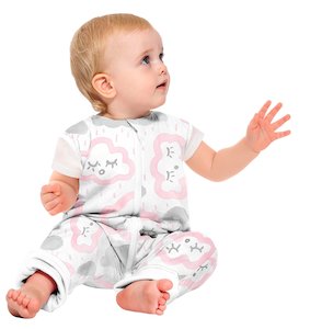 Sale, Sleeping bags, Sleeptime: Coolies No Arms Cotton 12-24m My First 1.0 TOG CLOUDS - PINK