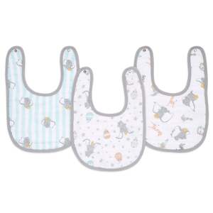 Single Muslin Burpy Bib: aden + anais Disney Dumbo new heights classic 3-pk snap bibs