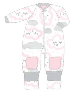 Warmies 2-3 Years Cotton With Arms 3.0 TOG CLOUDS PINK