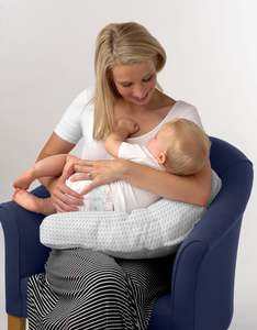Highchairs Feeding At Babystudio: breast feeding pillow with chevron grey pillow case