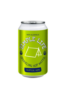 Beer: SIMPLE LIFE Sparkling Hop Water - Tropical 24x330ml cans