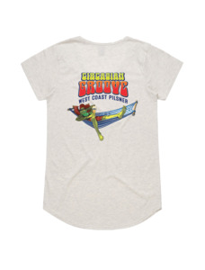 Merch: Bach Brewing Womens Short Sleeve T-shirt - Circadian Groove (back graphic)