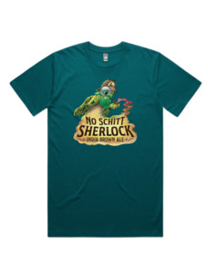 Bach Brewing Mens T-shirt - No Schitt Sherlock (front graphic)