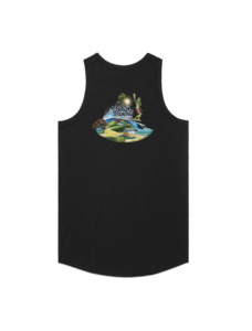 Bach Brewing Mens Singlet - Beach Scene (back graphic)