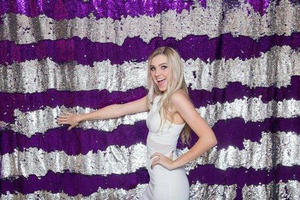 Mermaid Sequin Backdrops: Amethyst/Silver Mermaid Sequin Backdrops