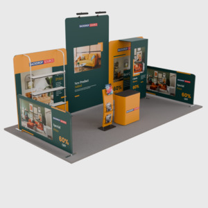 Modular Displays For 20ft Wide Exhibitions Booth: Seamless Displays for Impactful Exhibitions