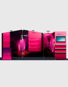 Modular Displays For Exhibitions Booth: Portable Exhibit Display 3m x 6m - Model 18