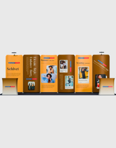 Portable Exhibit Display 3m x 6m - Model 17